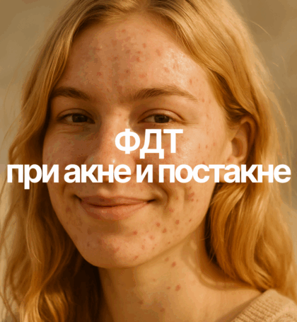 Лечение акне с помощью фотодинамической терапии